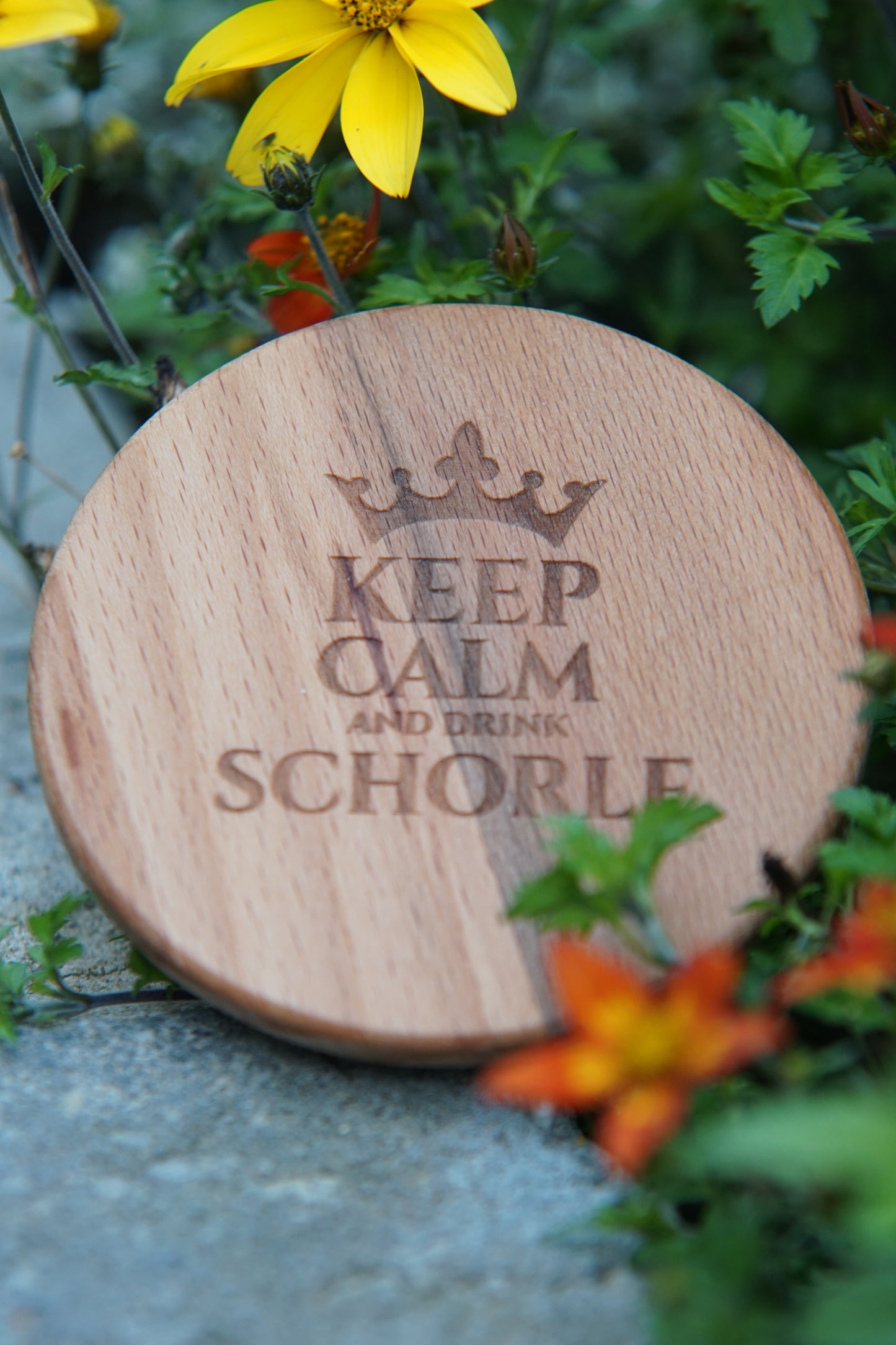 Der Dubbedeckel – Stylischer Holzdeckel fürs Dubbeglas - Keep Calm