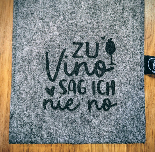 Wein-Geschenktasche aus Filz