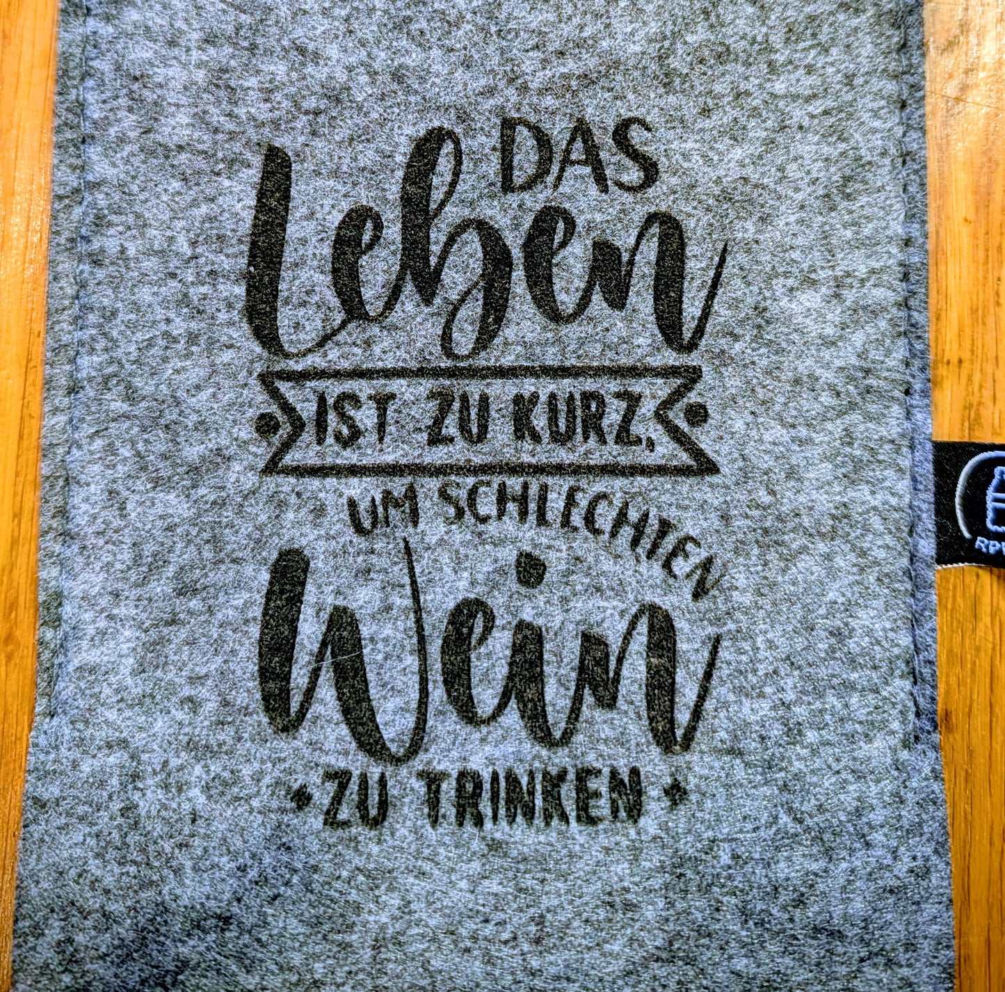 Wein-Geschenktasche aus Filz